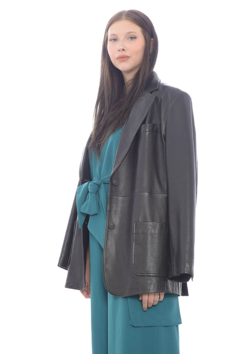 Alberta Ferretti giacca donna in pelle