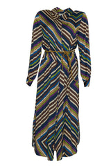 Dixie Women's Diagonal Print Shirt Dress