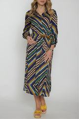 Dixie Women's Diagonal Print Shirt Dress