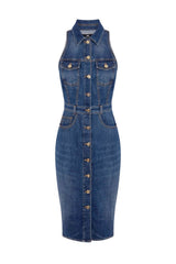 Elisabetta Franchi women's midi denim dress