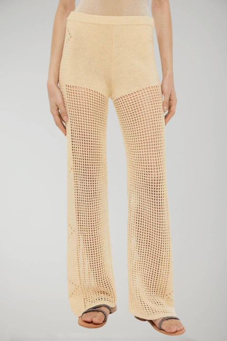 MC2 Saint Barth women's crochet mesh trousers