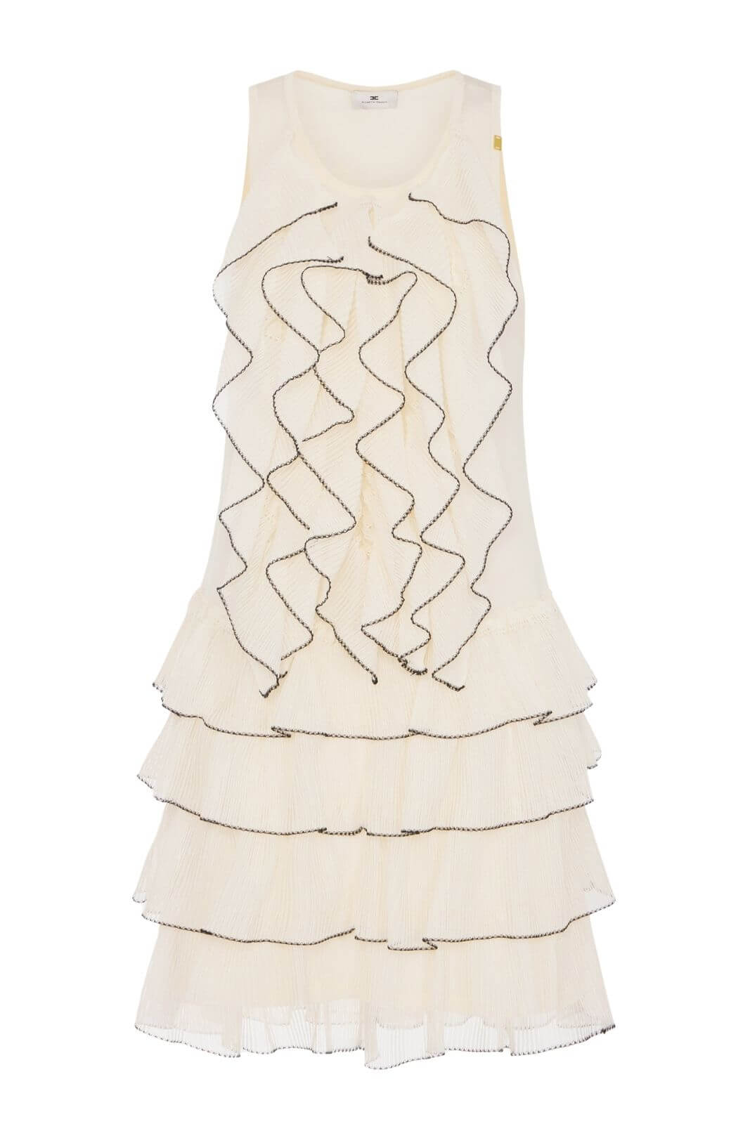 Elisabetta Franchi women's knit dress with ruffles