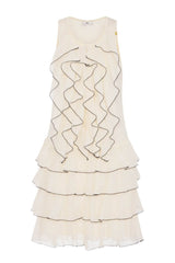 Elisabetta Franchi women's knit dress with ruffles