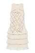 Elisabetta Franchi women's knit dress with ruffles