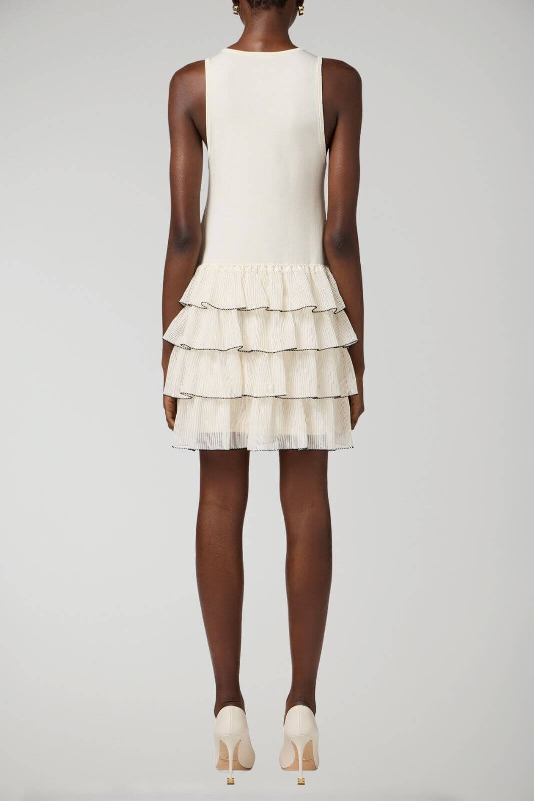 Elisabetta Franchi women's knit dress with ruffles