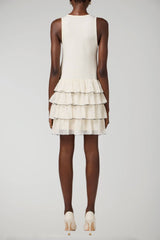 Elisabetta Franchi women's knit dress with ruffles