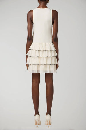 Elisabetta Franchi women's knit dress with ruffles