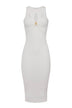 Elisabetta Franchi women's knitted dress with cut-out sheath style