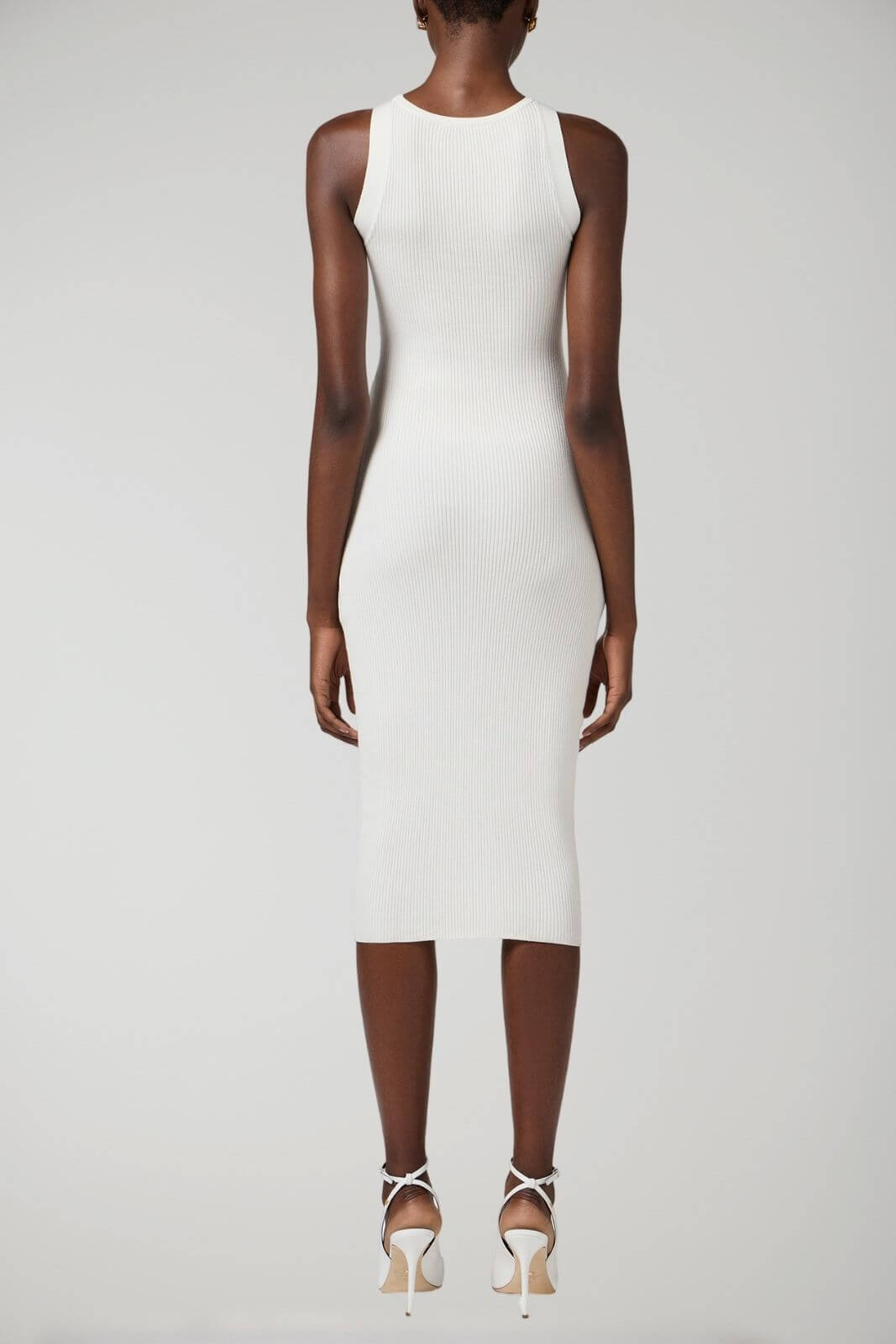 Elisabetta Franchi abito donna in maglia modello tubino con cut out