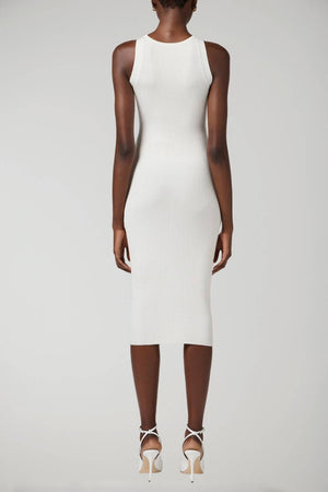 Elisabetta Franchi abito donna in maglia modello tubino con cut out