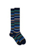 Gallo men's long socks with even stripes