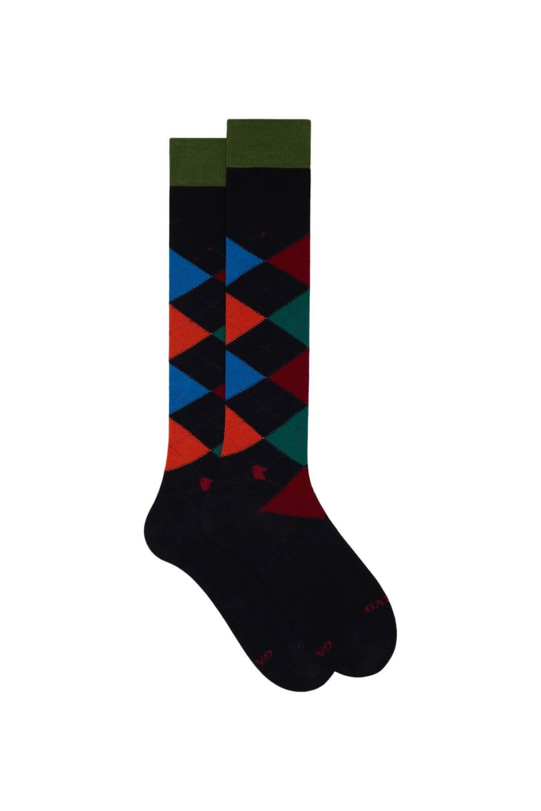 Gallo men's cotton sock with inlay pattern