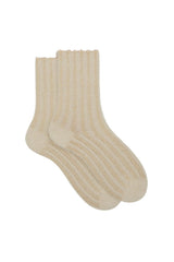 Rooster women's stocking with fur