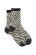 Gallo women's short zebra pattern socks