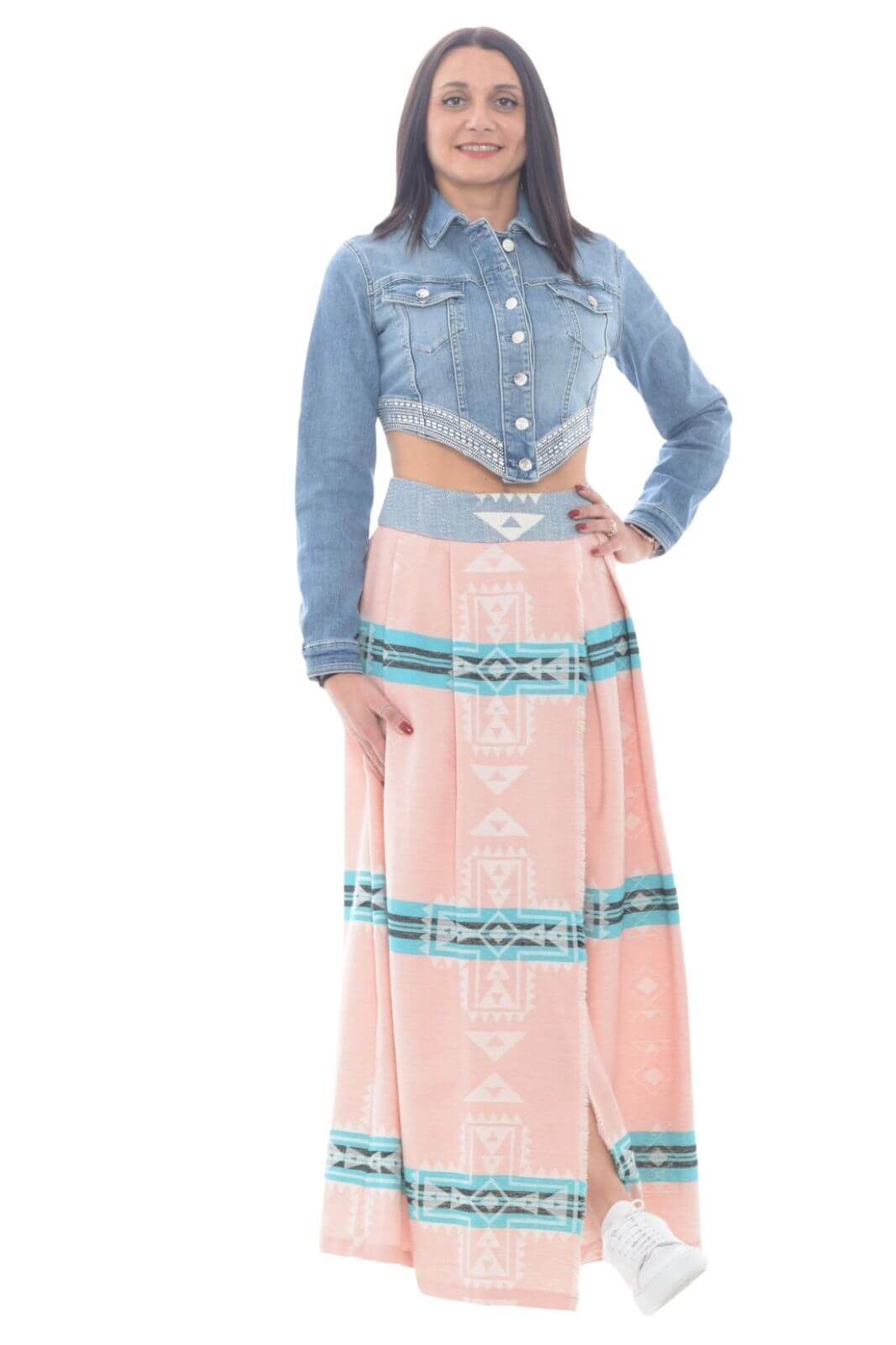Blast Off Women's long jacquard skirt
