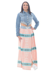 Blast Off Women's long jacquard skirt