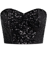 Actualee Top Donna con Paillettes