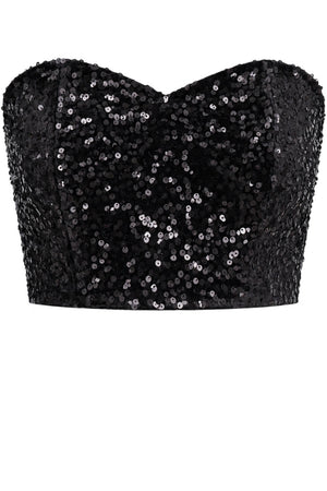 Actualee Top Donna con Paillettes