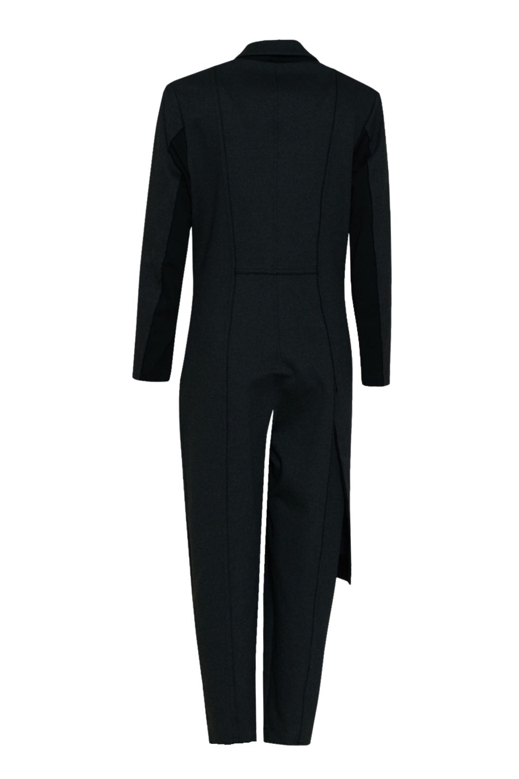 Aforisma Tuta elegante effetto doppio capo con rever e bottoni frontali