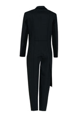 Aforisma Tuta elegante effetto doppio capo con rever e bottoni frontali