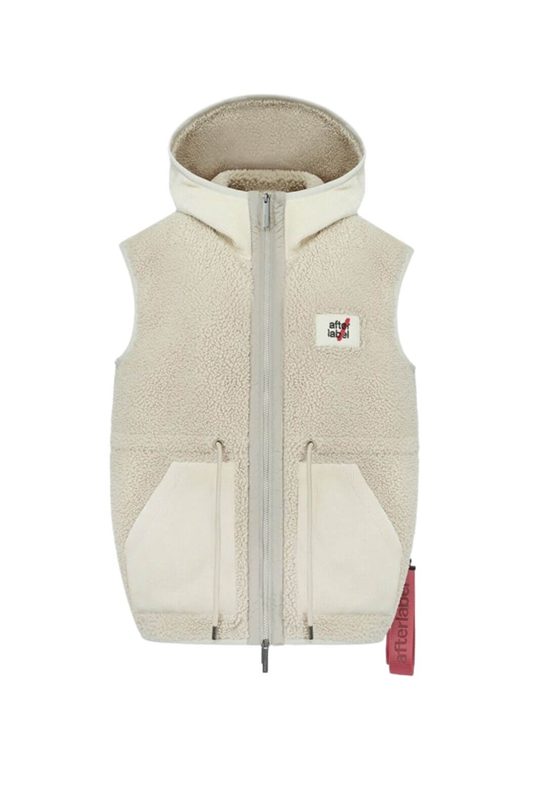 After Label Gilet Donna Flint in sherpa e velluto