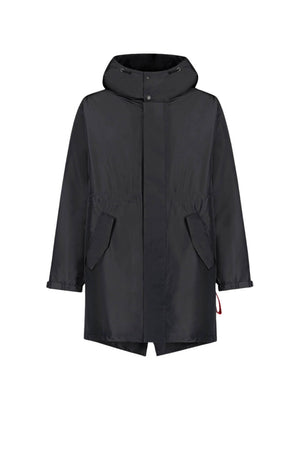 Parka lungo da uomo After Label con cappuccio