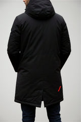 Parka lungo da uomo After Label con cappuccio