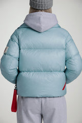 After Label Piumino Donna lucido Lienz / Celeste