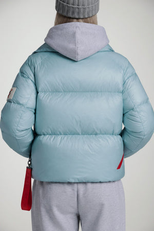 After Label Piumino Donna lucido Lienz / Celeste