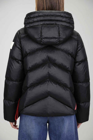After Label Piumino Donna lucido Helsinki / Nero