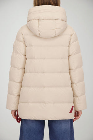 After Label Piumino Donna opaco con cappuccio Levi