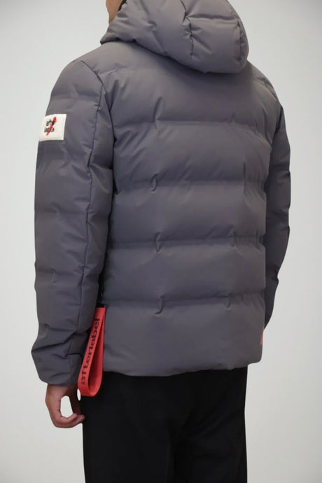 After Label men's Pinzolo matt hooded down jacket