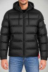 After Label Piumino Uomo lucido Verbier / Nero