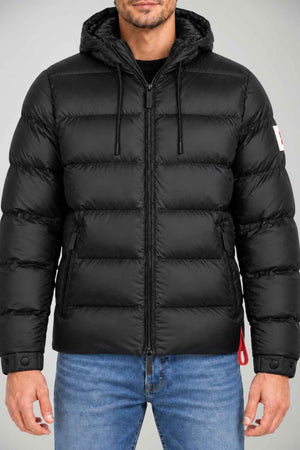 After Label Piumino Uomo lucido Verbier / Nero