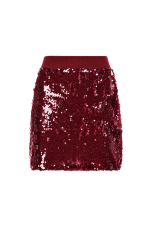 Akep Mini Gonna con Paillettes All Over