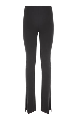 Akep Pantaloni Donna a Sigaretta Slip On Tinta Unita Stretch
