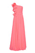 Allure Evening abito donna monospalla rouches fronte