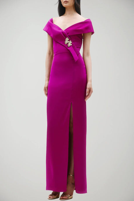 Abito lungo da donna Allure Evening smanicato e lungo