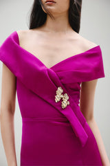 Abito lungo da donna Allure Evening smanicato e lungo