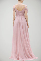 Abito da donna Allure Evening per cerimone lungo con corpetto plissettato