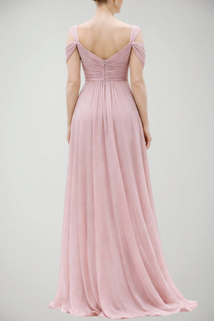 Abito da donna Allure Evening per cerimone lungo con corpetto plissettato