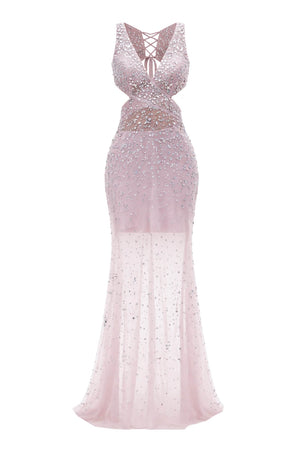 Abito da donna Allure Evening lungo con strass