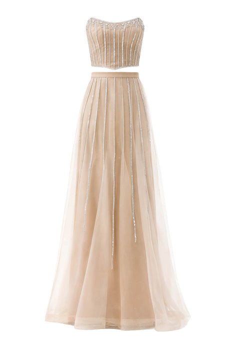 Completo Allure Evening da cerimonia per  donna in tulle e strass