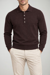 Alpha Studio Polo Uomo Slim Fit in lana