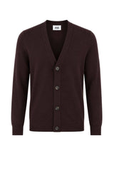 Alpha Studio Cardigan Uomo in lana Regular fit / Marrone