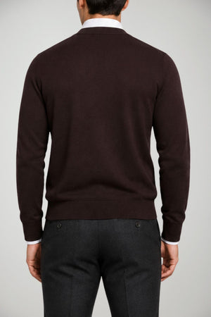 Alpha Studio Cardigan Uomo in lana Regular fit / Marrone