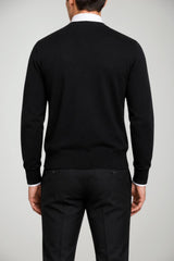 Alpha Studio Cardigan Uomo in lana Regular fit / Nero