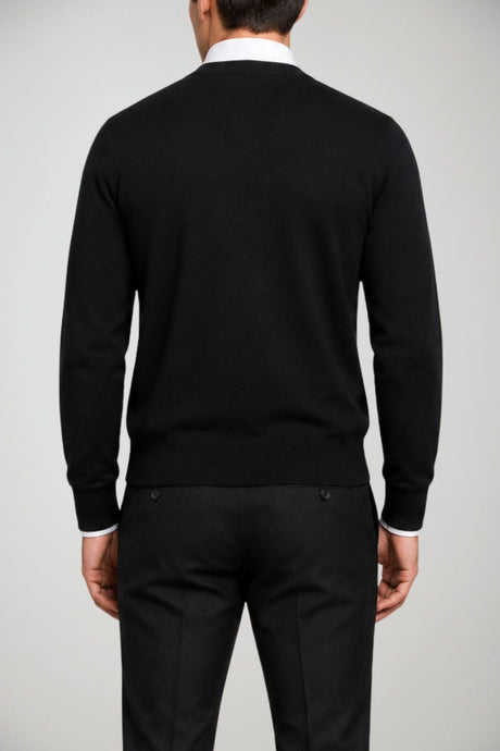 Alpha Studio Cardigan Uomo in lana Regular fit / Nero