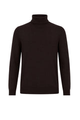 Alpha Studio Dolcevita Uomo in lana Slim fit / Marrone