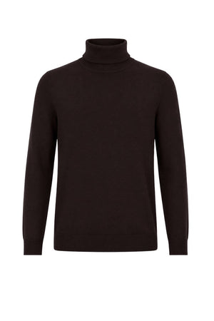 Alpha Studio Dolcevita Uomo in lana Slim fit / Marrone